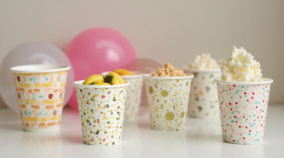 کاربردهای خلاقانه لیوان‌های کاغذی در جشن تولد