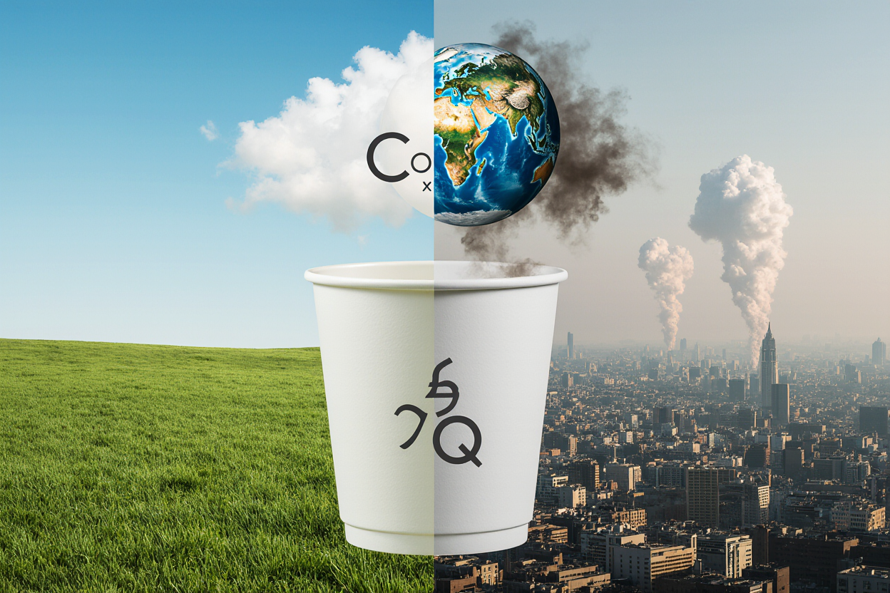 مقایسه رد پای کربن در ظروف کاغذی و پلاستیکی