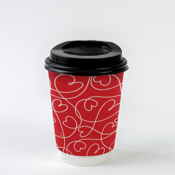 250-love لیوان کاغذی دوجداره طرح لاو ۲۵۰ سی سی - Image 1