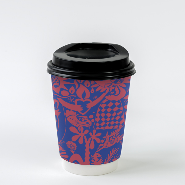 250levin1 لیوان کاغذی دوجداره طرح لوین ۲۵۰ سی سی - Image 1