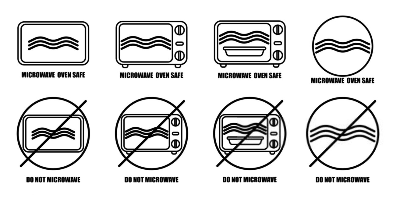 نشان Microwave Safe برای گرم کردن غذا