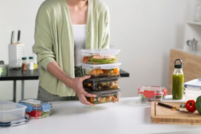 انواع ظروف مناسب برای استفاده در مایکروویو شامل شیشه، سرامیک و ظروف گیاهی