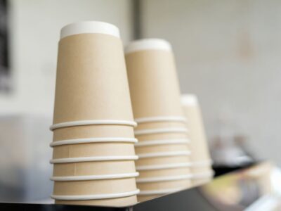 نمایی از چند مدل لیوان یک‌بارمصرف برای نوشیدنی‌های گرم و سرد در کنار هم